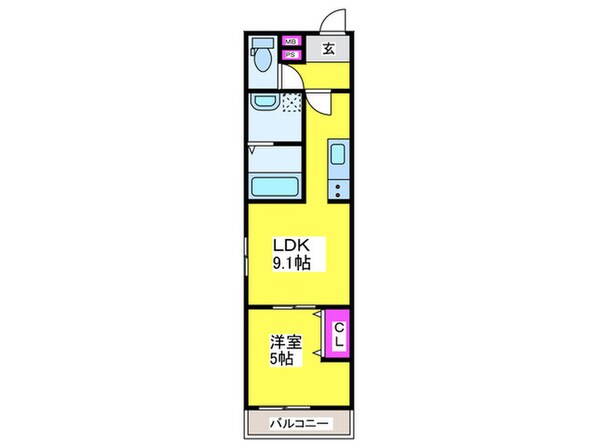 フジパレス上住吉の物件間取画像